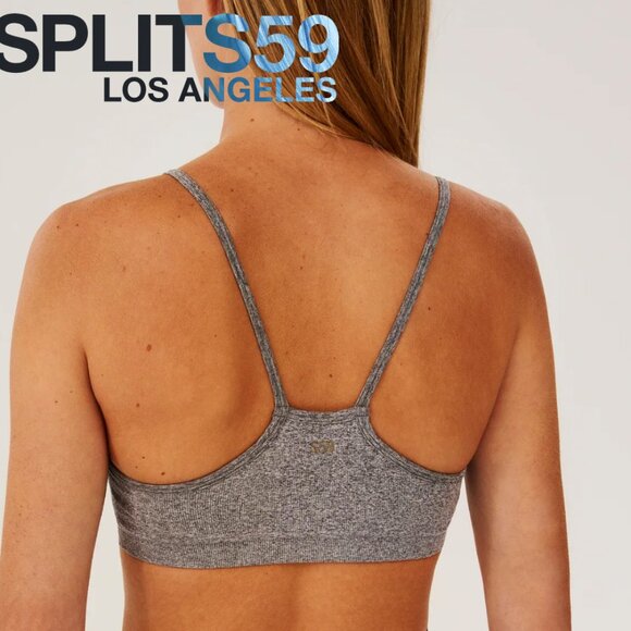 SPLITS59 LOREN SEAMLESS BRA IN HEATHER GREY SIZE M/L - Picture 3 of 4
